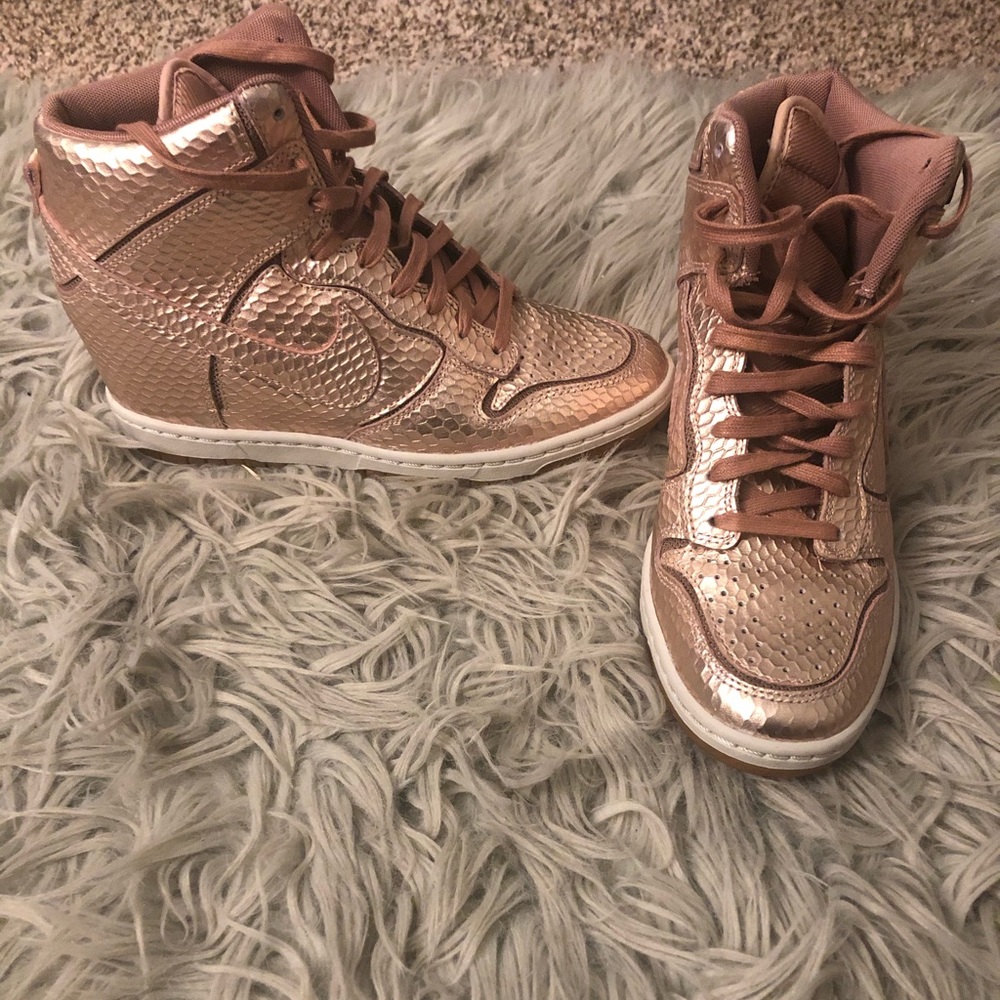 Nike Dunk Rose Gold wedge
